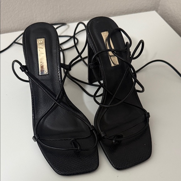Billini Shoes - Billini Black Strappy Heels